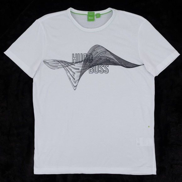 Hugo Boss Other - Hugo Boss Regular-Fit Rubber-Print Logo T-Shirt Cotton Men's Medium White